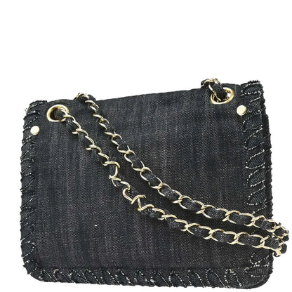 Chanel Indigo Denim Night Flight Mademoiselle Lock Shoulder Bag