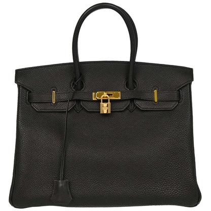 Hermes Black Togo Birkin 35 Handbag