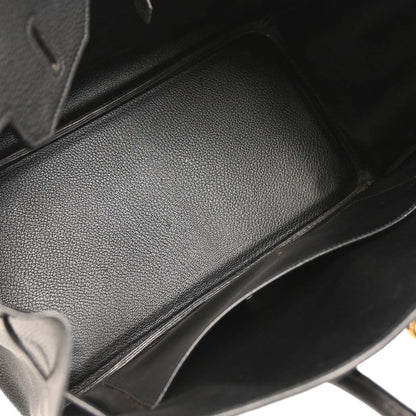 Hermes Black Togo Birkin 35 Handbag