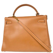Hermes Gold Swift Kelly 32 Retourne 2way Shoulder Handbag