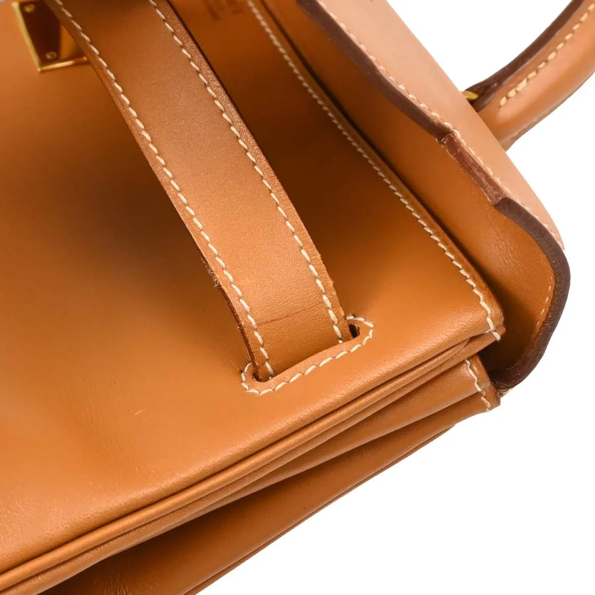 Hermes Gold Box Calf Kelly 32 Retourne 2way Shoulder Handbag
