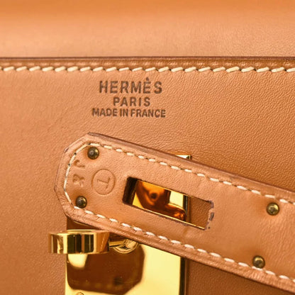 Hermes Gold Box Calf Kelly 32 Retourne 2way Shoulder Handbag
