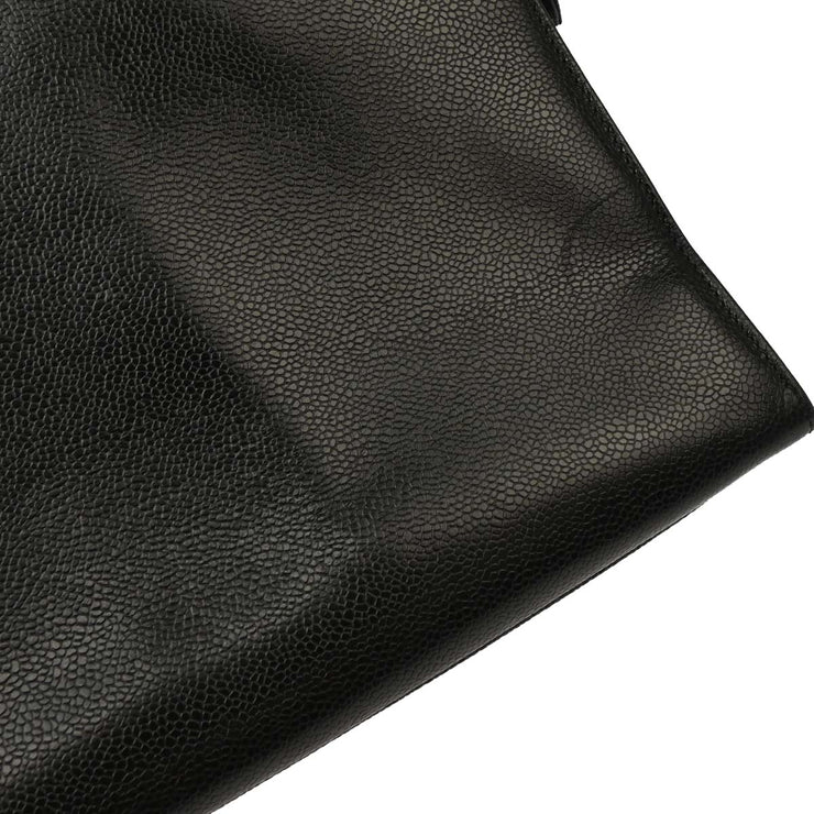 Chanel 1997-1999 Black Caviar Handbag