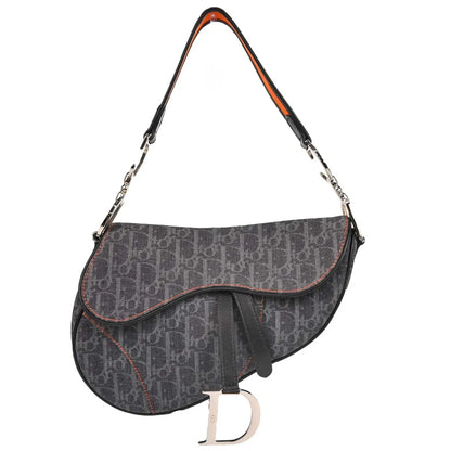 Christian Dior Navy Flight Trotter Saddle Handbag
