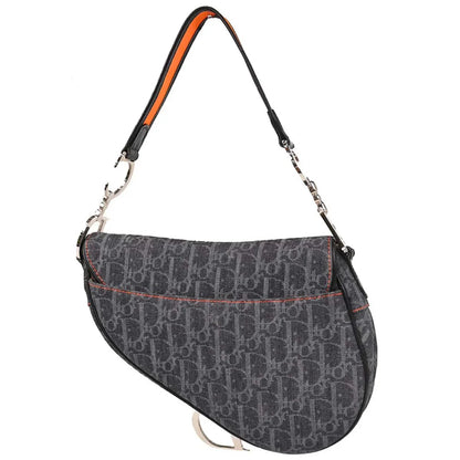 Christian Dior Navy Flight Trotter Saddle Handbag