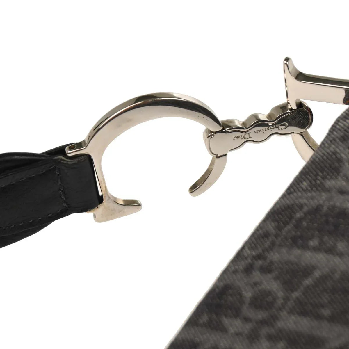 Christian Dior Navy Flight Trotter Saddle Handbag