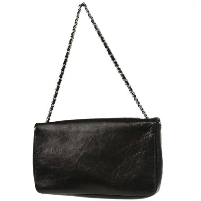 Chanel 2006-2008 Black Patent Leather Shoulder Bag