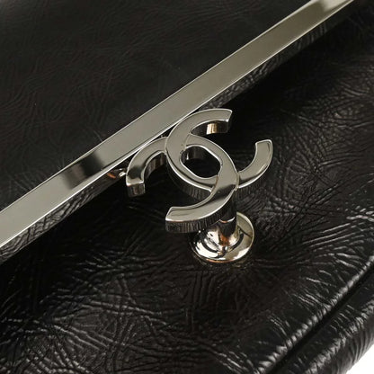 Chanel 2006-2008 Black Patent Leather Shoulder Bag