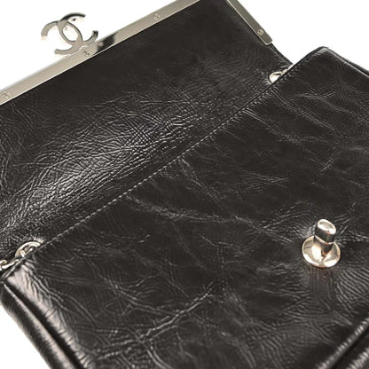 Chanel 2006-2008 Black Patent Leather Shoulder Bag