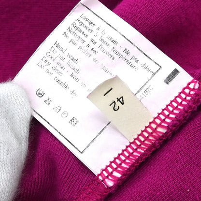 Chanel Short Sleeve Top Pink Velour #42