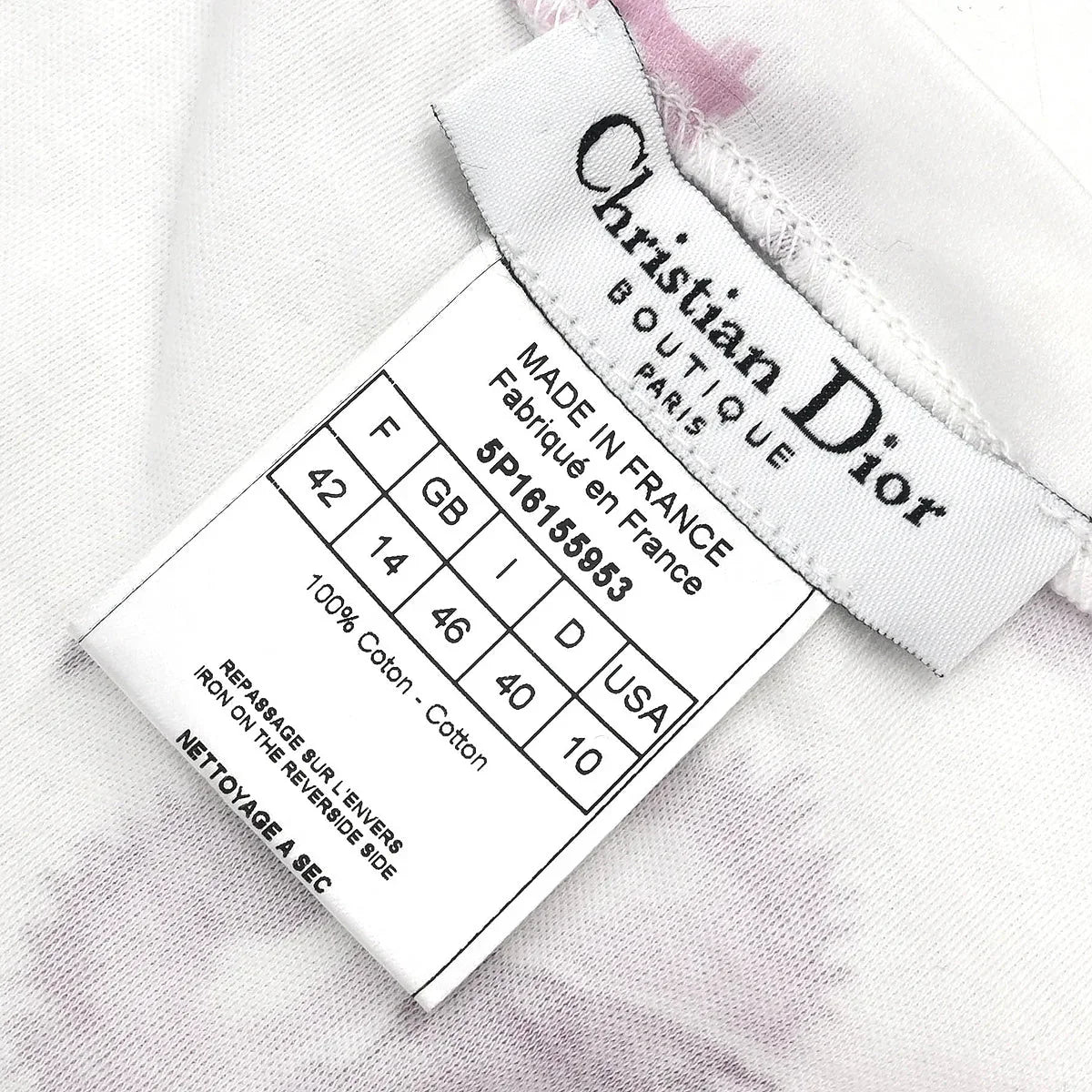 Christian Dior 2003 T-shirt Trotter White #42