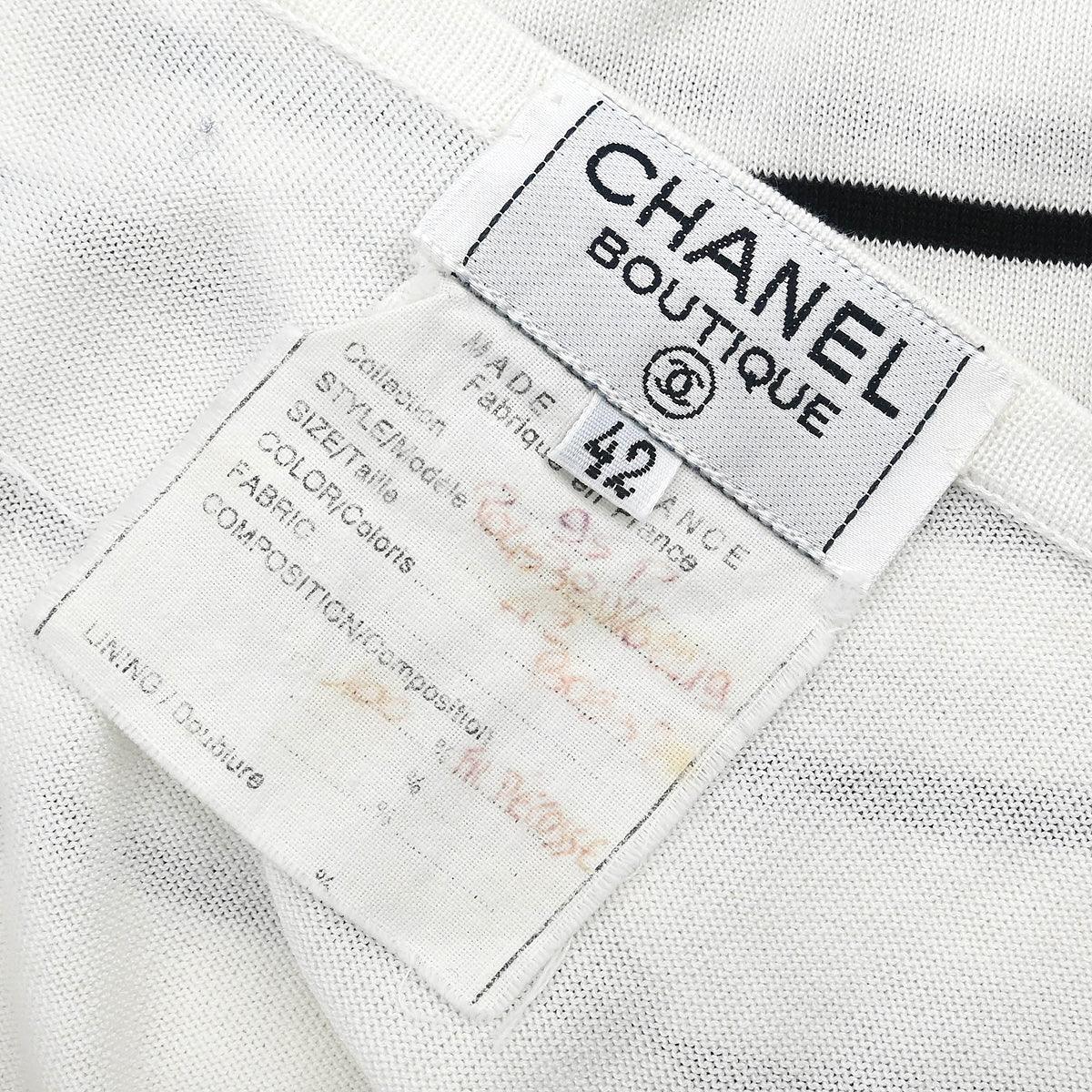 Chanel 1995 Sleeveless Top White #42