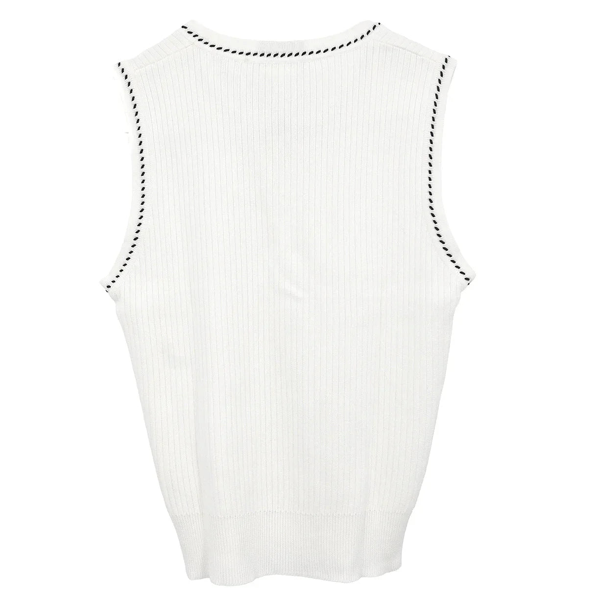 Chanel Sleeveless Tank Top White #38