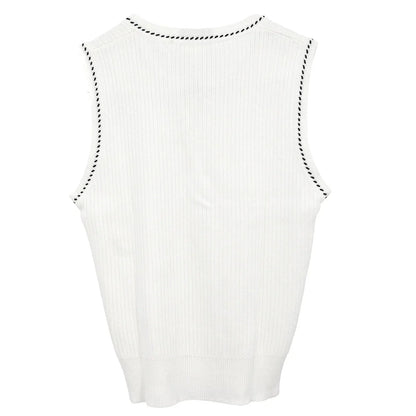 Chanel Sleeveless Tank Top White #38