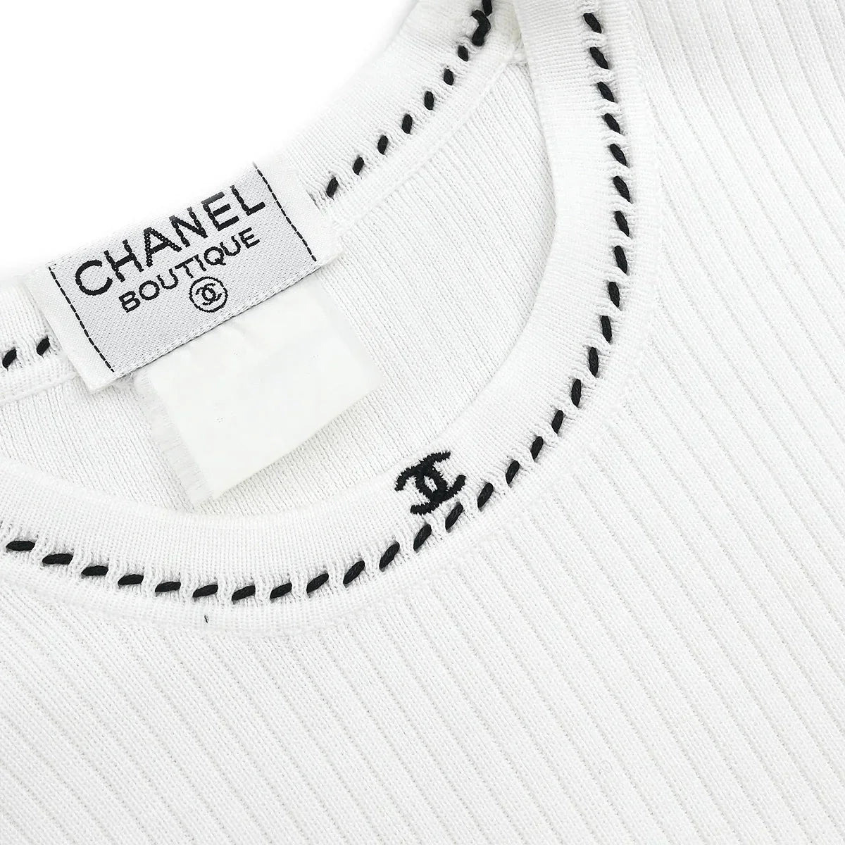 Chanel Sleeveless Tank Top White #38