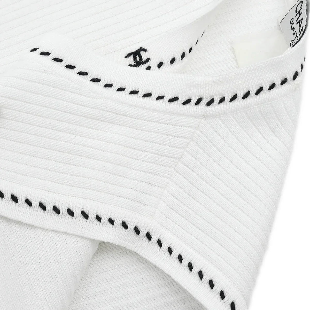 Chanel Sleeveless Tank Top White #38