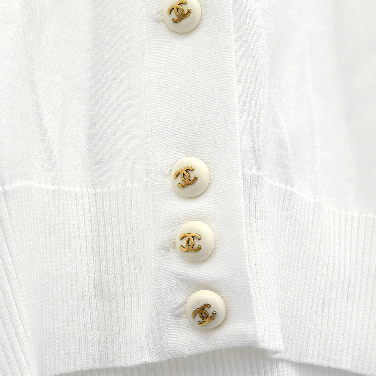 Chanel Cardigan White #42