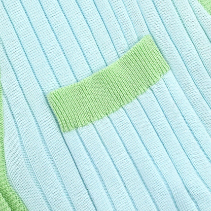 Chanel 1997 Sleeveless Vest Top Light Blue #40