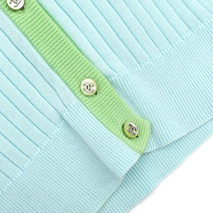 Chanel 1997 Sleeveless Vest Top Light Blue #40