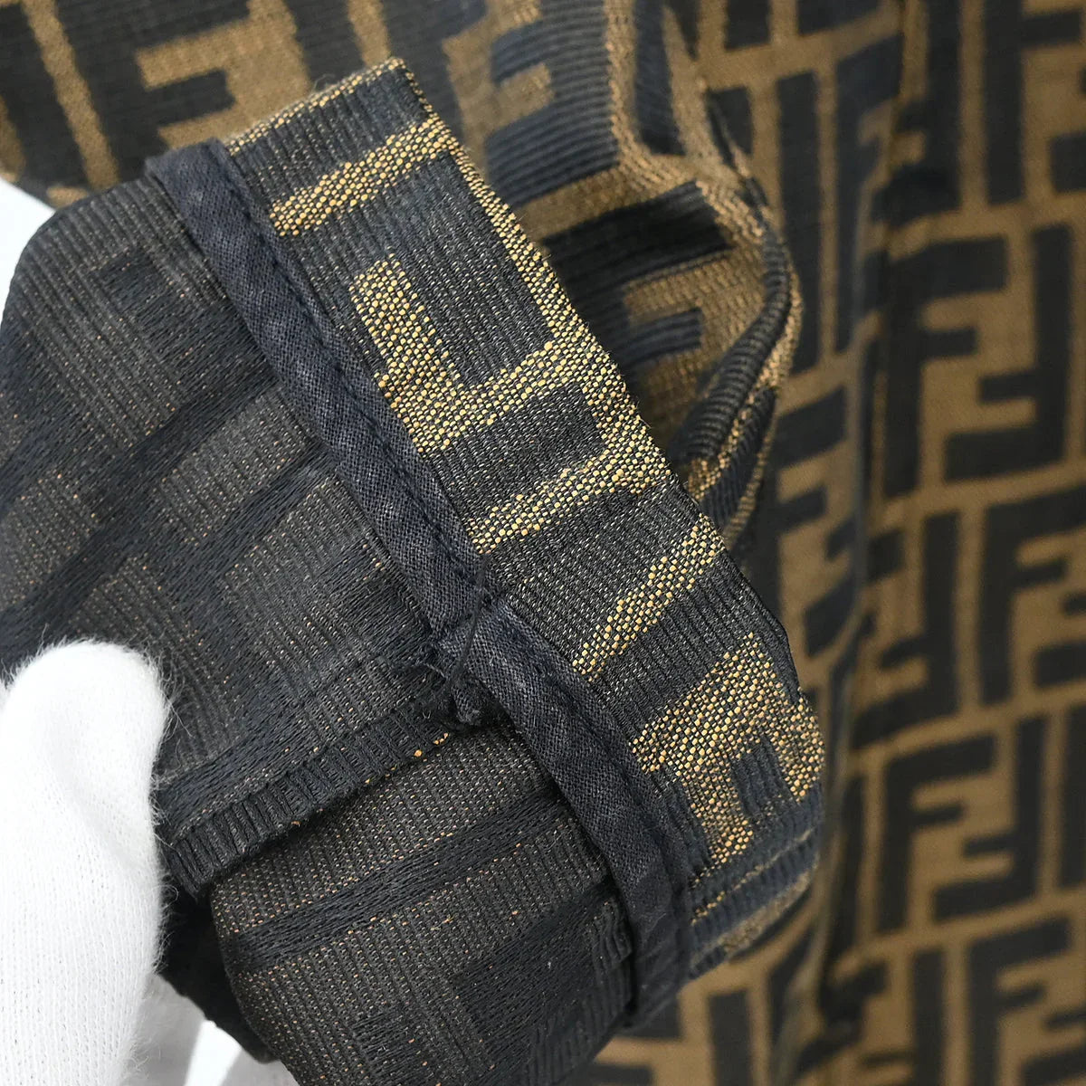 Fendi Double Breasted Zucca Coat Brown #44