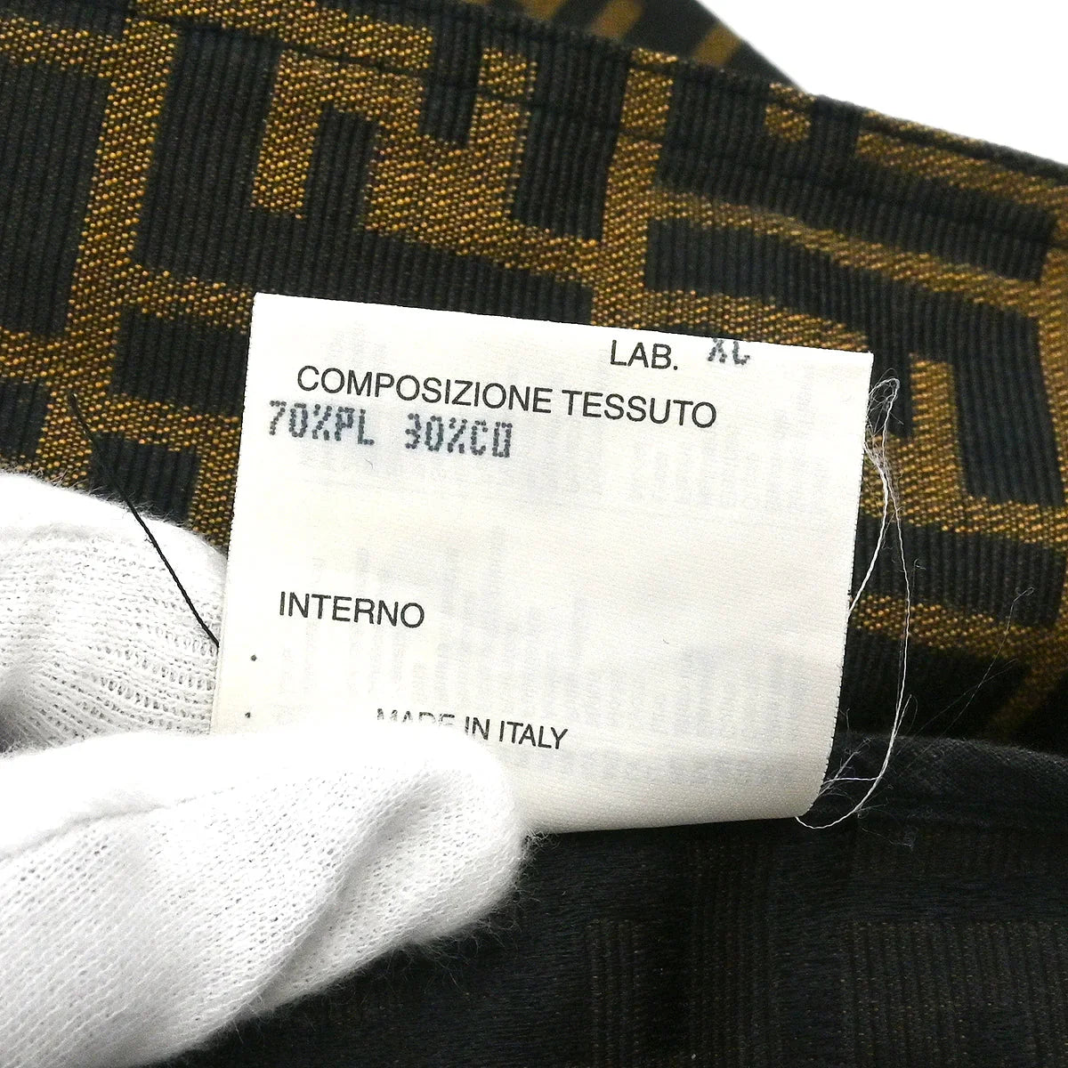 Fendi Double Breasted Zucca Coat Brown #44