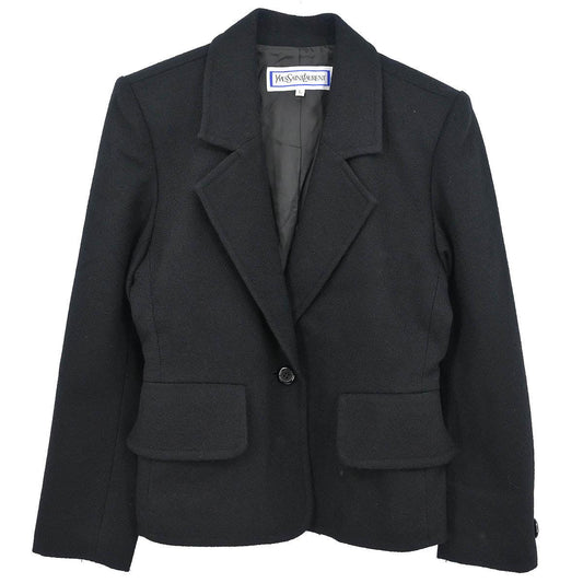 Yves Saint Laurent Single Breasted Jacket Black #L