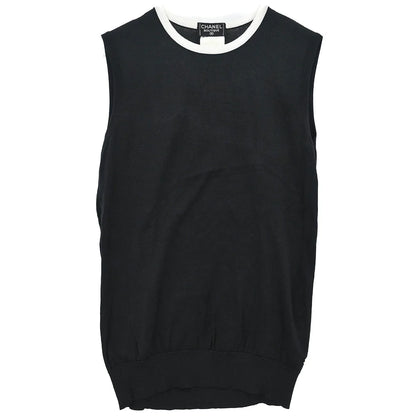 Chanel 1996 Sleeveless Tank Top Black #40