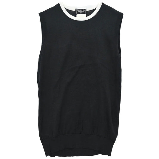 Chanel 1996 Sleeveless Tank Top Black #40