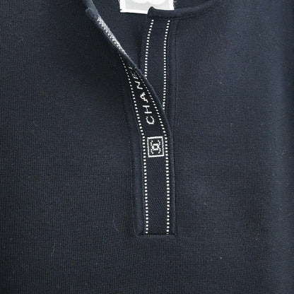 Chanel 2004 Sport Line Sleeveless Tank Top Black #42
