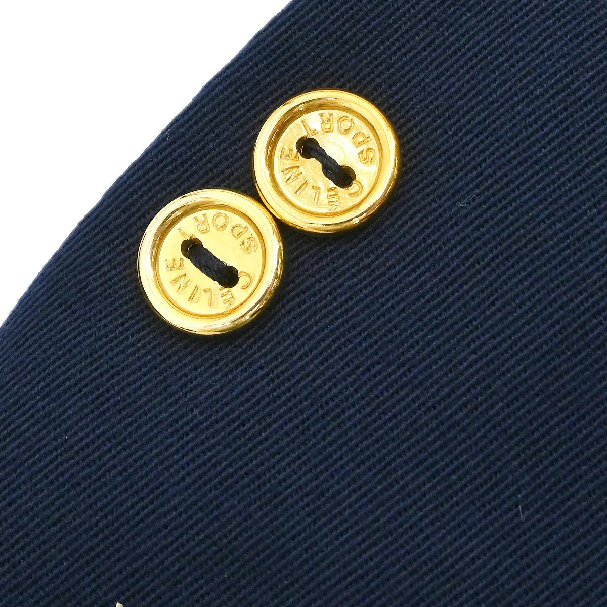 Celine Setup Suit Jacket Skirt Navy COVENTRY #36-4