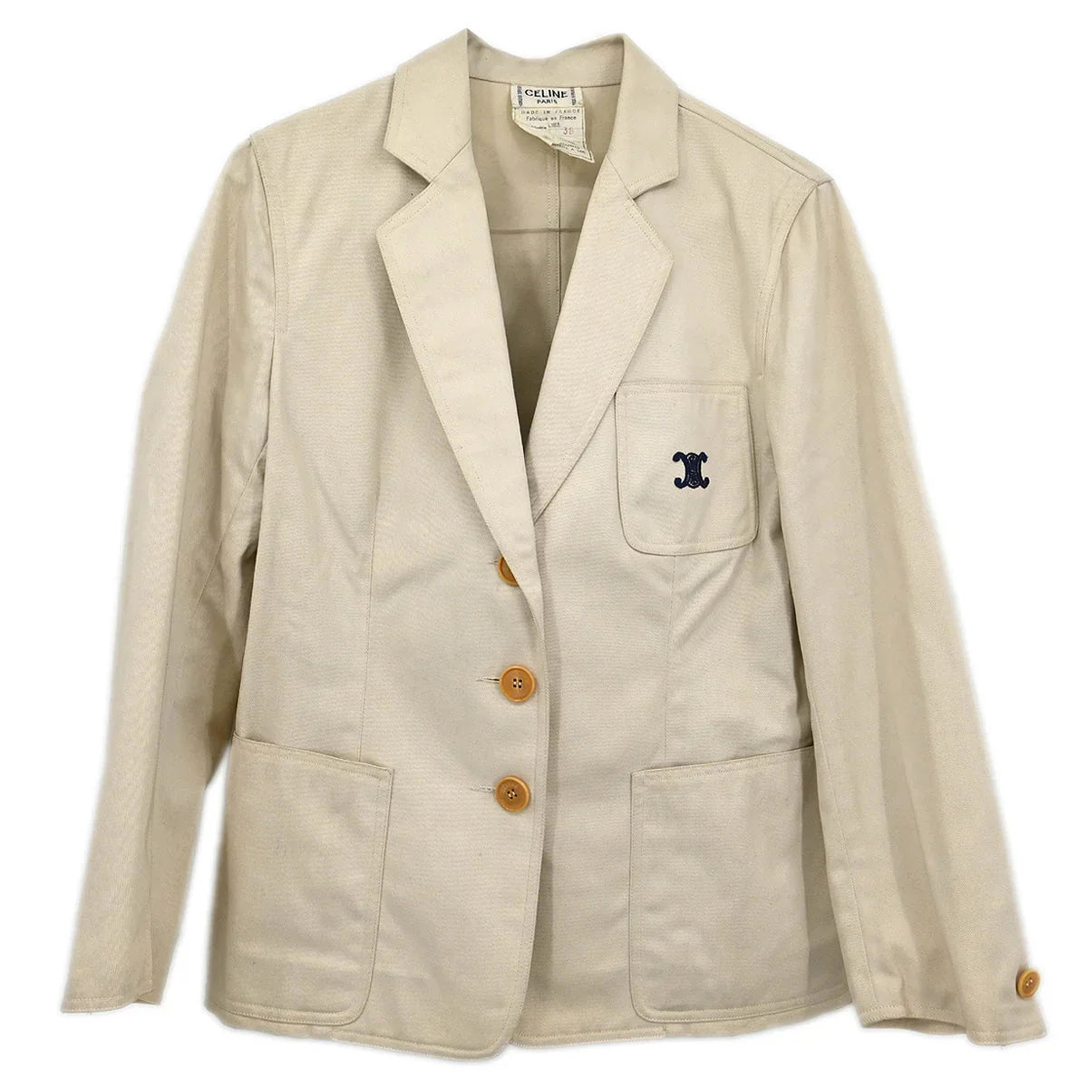 Celine Single Breasted Jacket Off-white #38