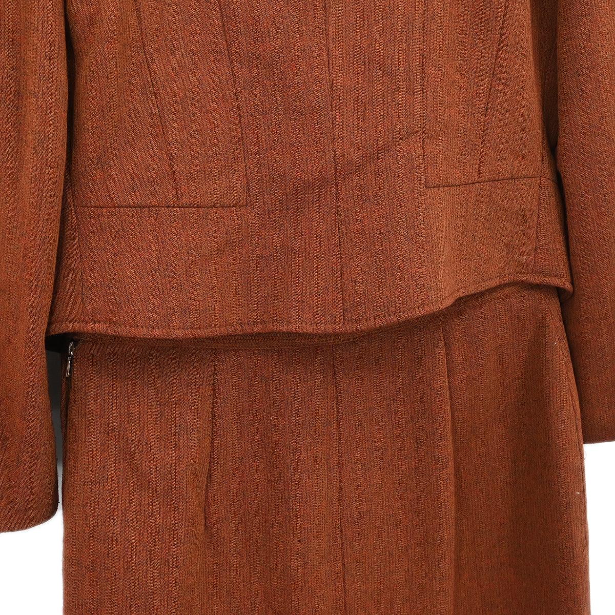 Gucci Setup Suit Jacket Skirt Brown #42