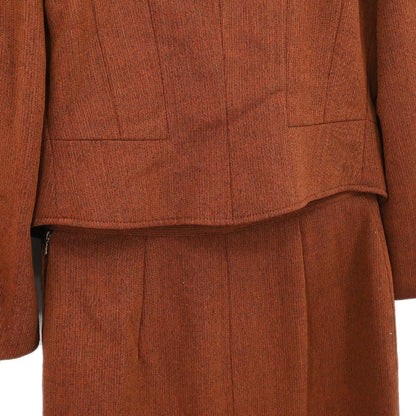 Gucci Setup Suit Jacket Skirt Brown #42