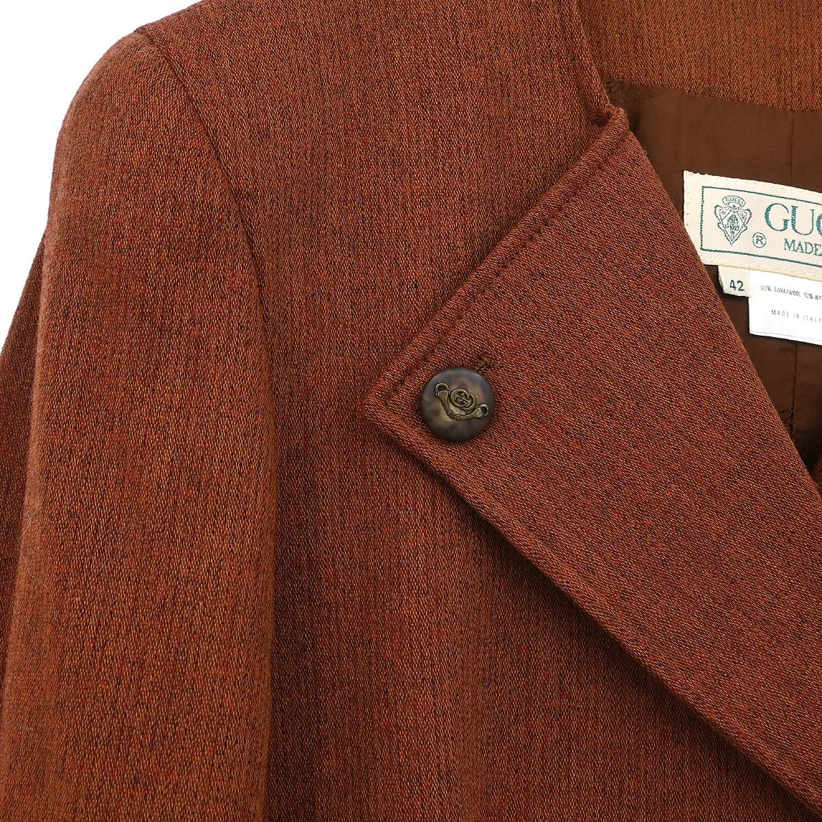 Gucci Setup Suit Jacket Skirt Brown #42