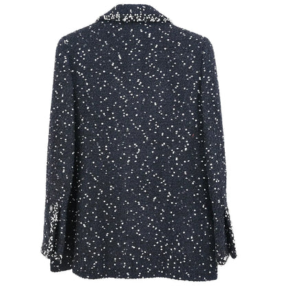 Chanel 1995 Single Breasted Jacket Black #42