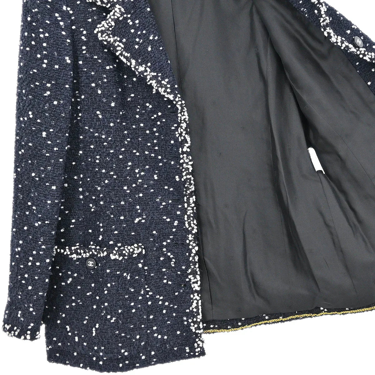 Chanel 1995 Single Breasted Jacket Black #42