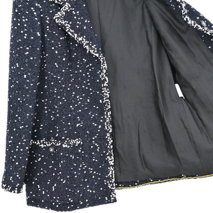 Chanel 1995 Single Breasted Jacket Black #42