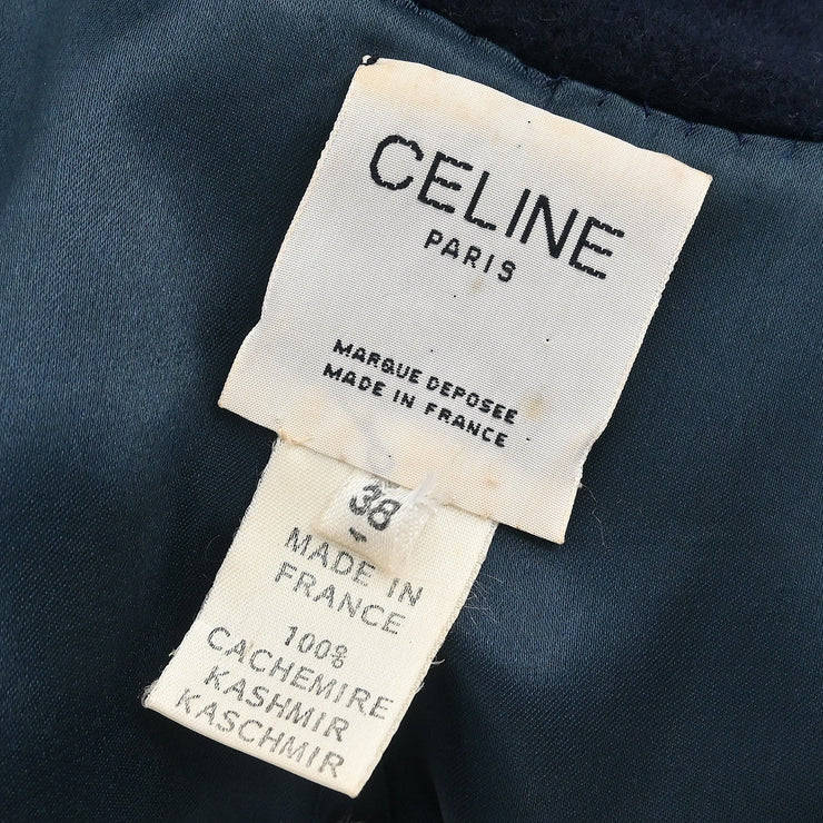 Celine Double Breasted Coat Navy #38