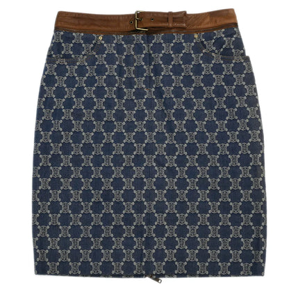 Celine Skirt Macadam Denim Blue #42