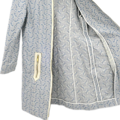 Celine Zip Up Jacket Macadam Light Blue #40
