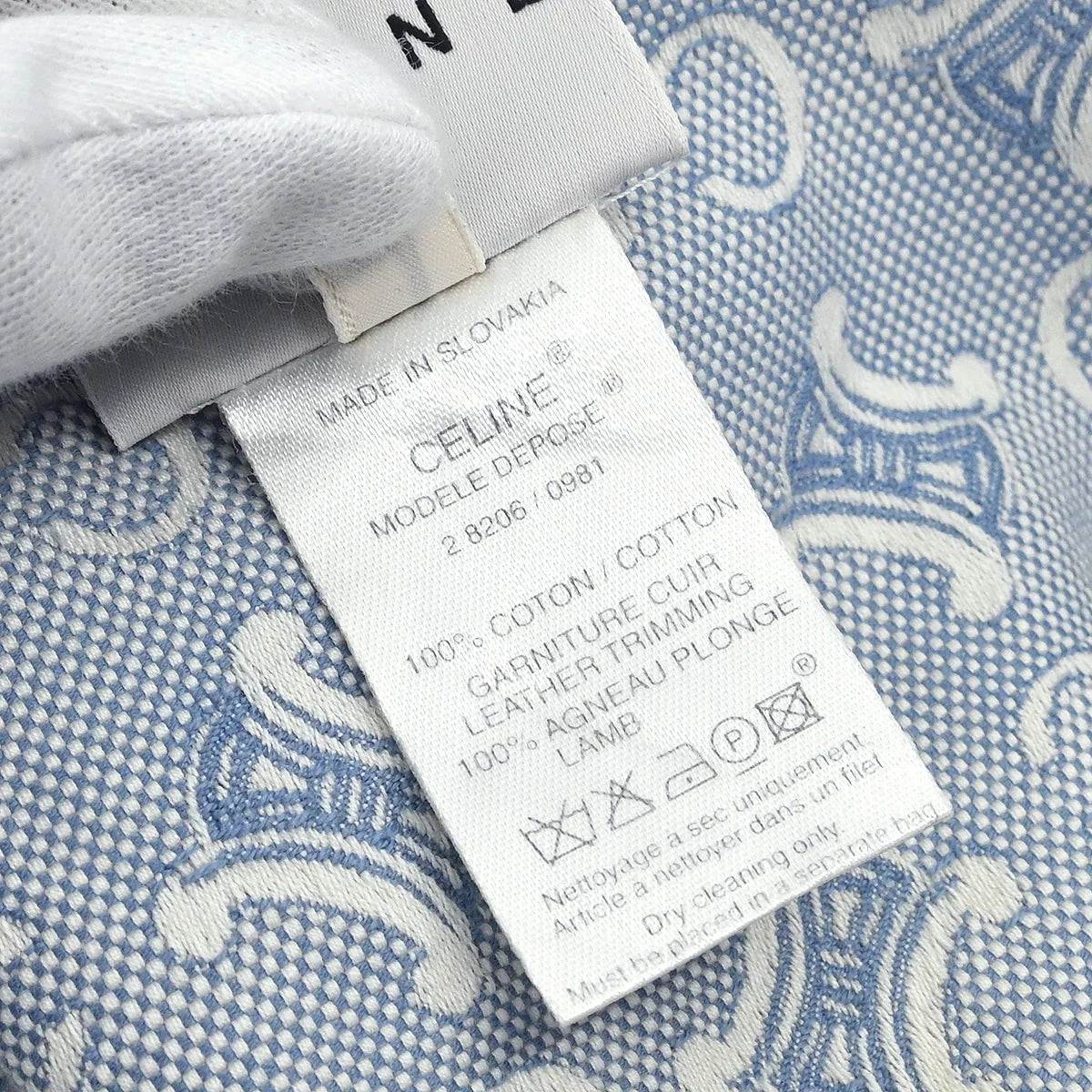 Celine Zip Up Jacket Macadam Light Blue #40