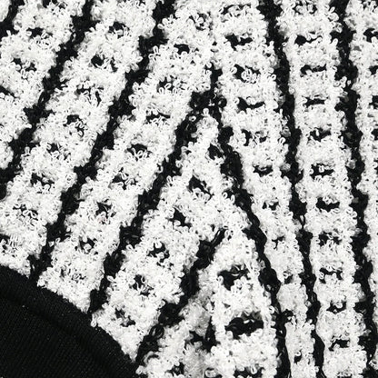 Chanel 1997 Short Sleeve Sweater Top White #38