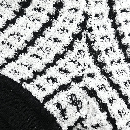 Chanel 1997 Short Sleeve Sweater Top White #38