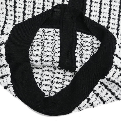 Chanel 1997 Short Sleeve Sweater Top White #38
