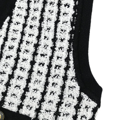Chanel 1997 Sleeveless Vest Sweater Top White #38