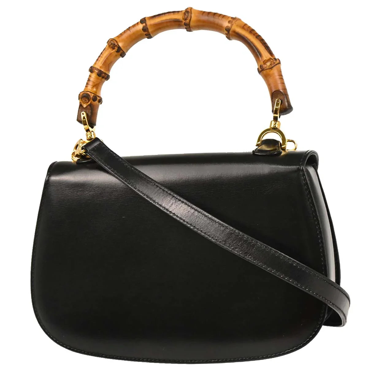 Gucci 1970-1990s Bamboo 2way Shoulder Handbag