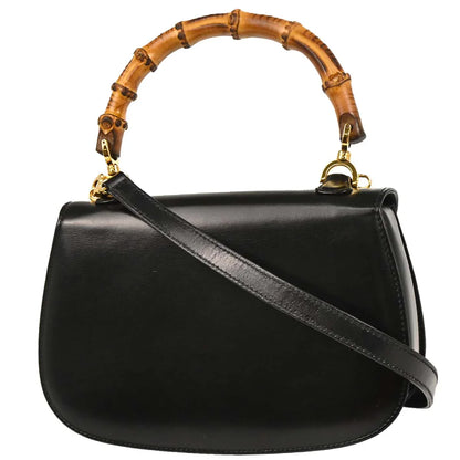 Gucci 1970-1990s Bamboo 2way Shoulder Handbag