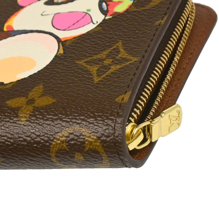 Louis Vuitton 2004 Monogram Panda Porte Monnaie Zip Wallet M61729