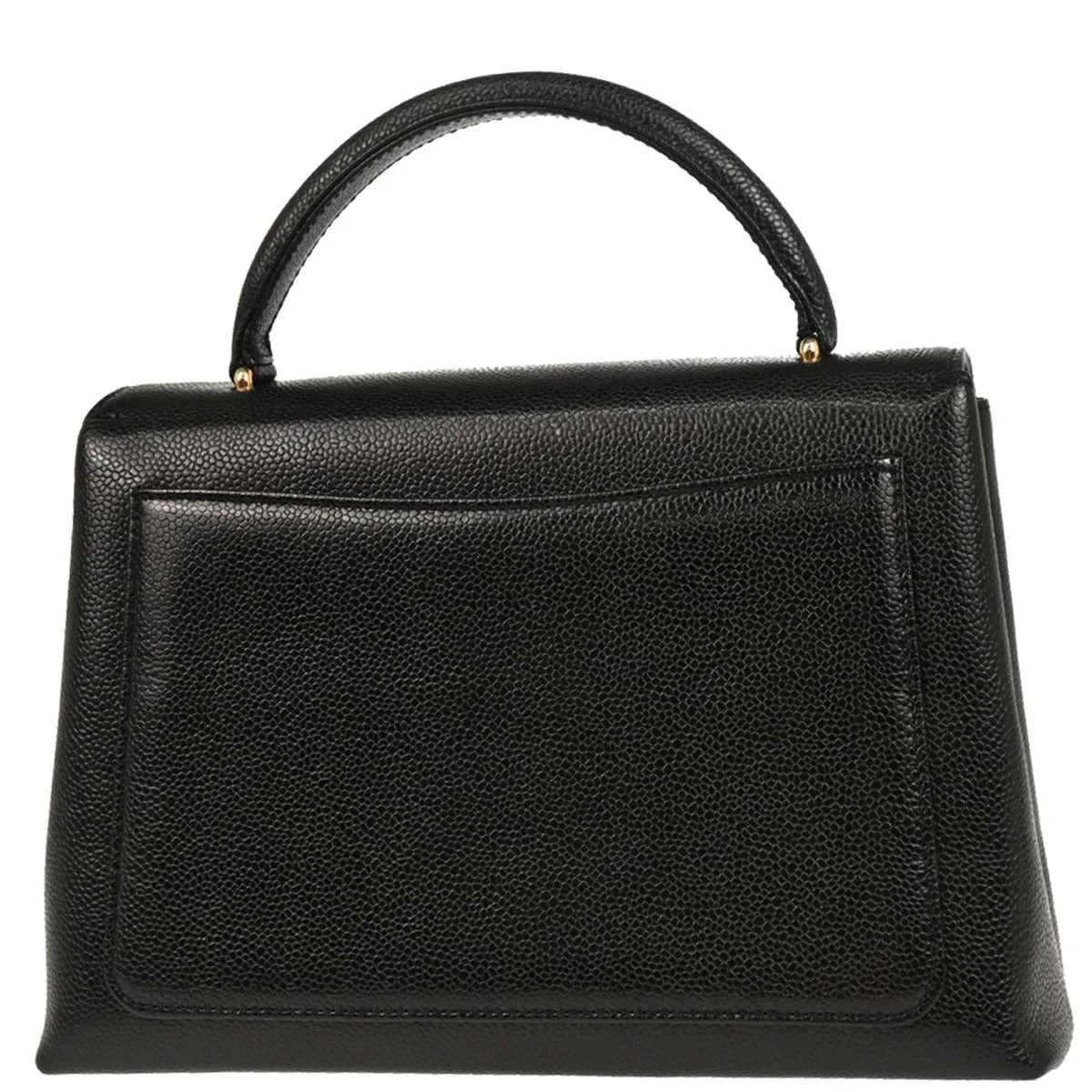 Chanel Black Caviar Top Handle Handbag