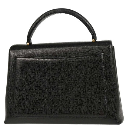 Chanel Black Caviar Top Handle Handbag